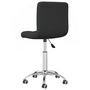 Voir la diapositive 4 : VIDAXL Chaise pivotante de salle a manger Noir Tissu