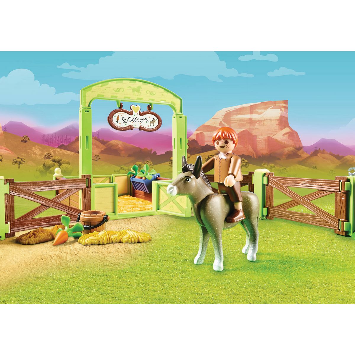 PLAYMOBIL 70120 - Spirit - La Mèche et Monsieur Carotte avec box