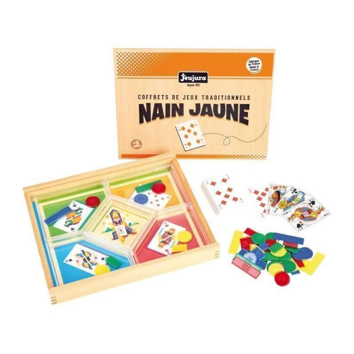 JeuJura JEUJURA Jeu du nain jaune - Coffret en bois
