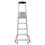 Voir la diapositive 2 : HAILO Escabeau professionnel pliable en aluminium 5 marches larges Hailo Alu Pro