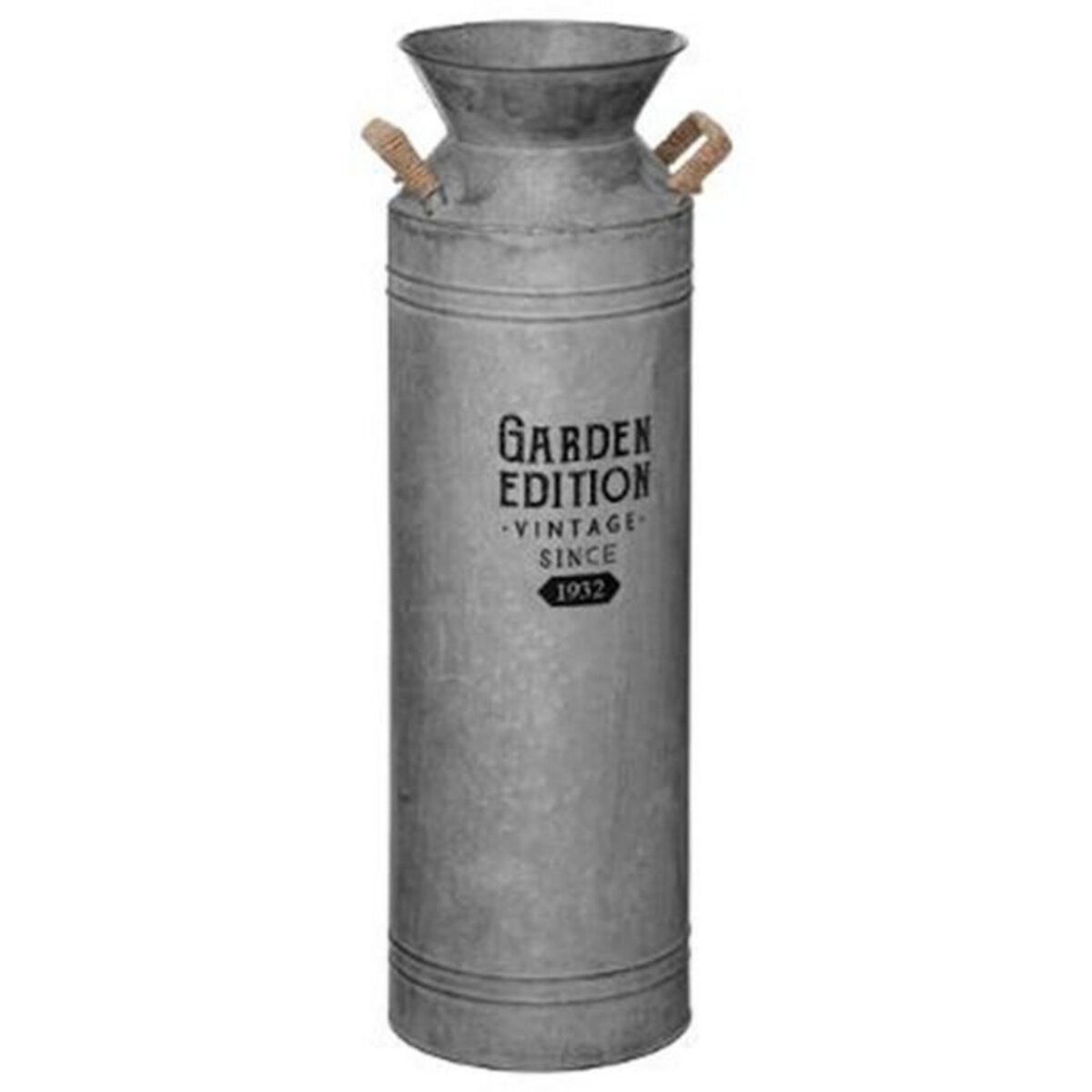 ATMOSPHERA Pot à Lait Déco Vintage  Zinc  61cm Gris