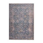 Paris Prix Tapis Tissé à Poils Courts  Antique  Bleu & Or. Coloris disponibles : Bleu