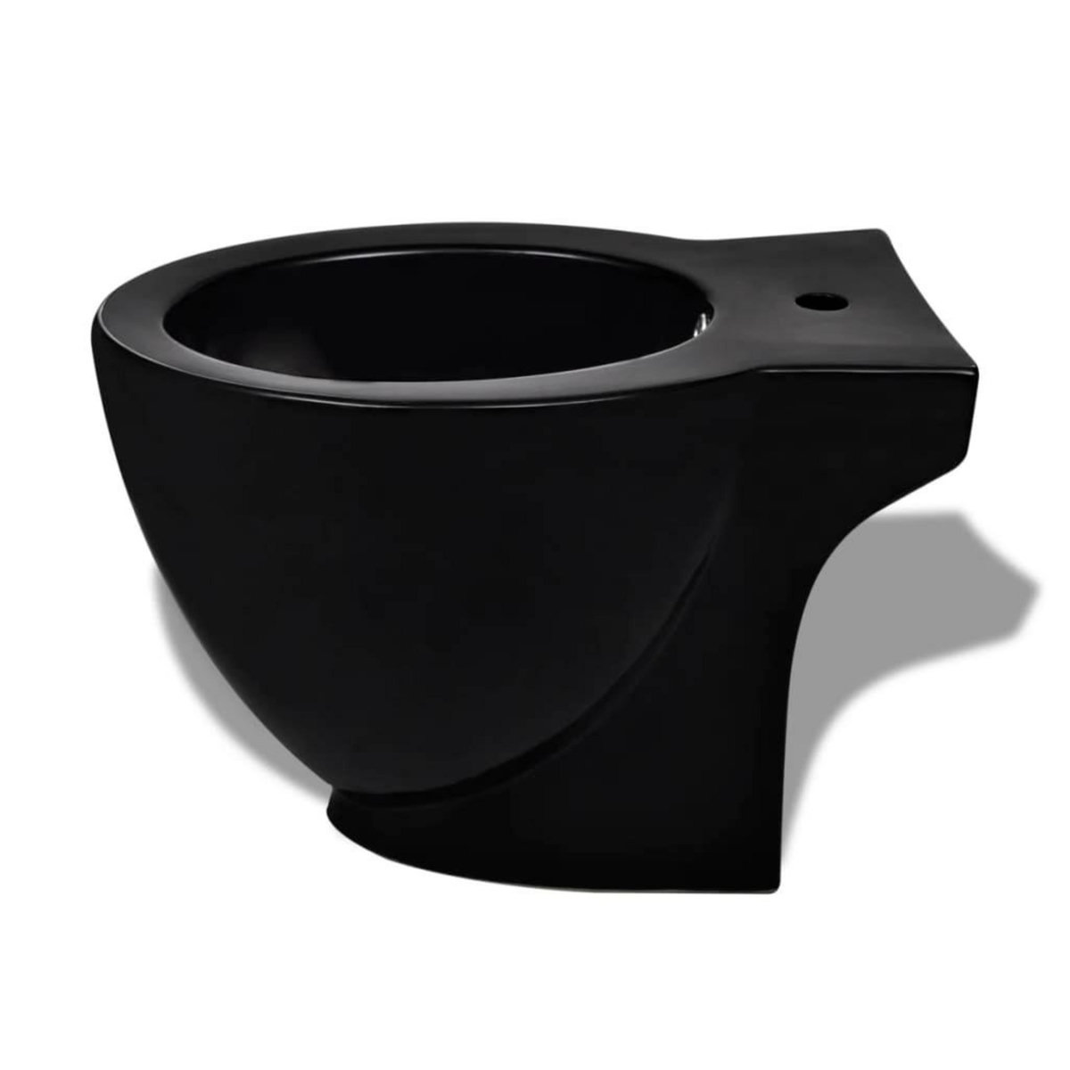 VIDAXL Ensemble de toilette et bidet Ceramique Noir
