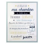 Paris Prix Cadre Déco Enfant  Règles Garçon  40x60cm Bleu