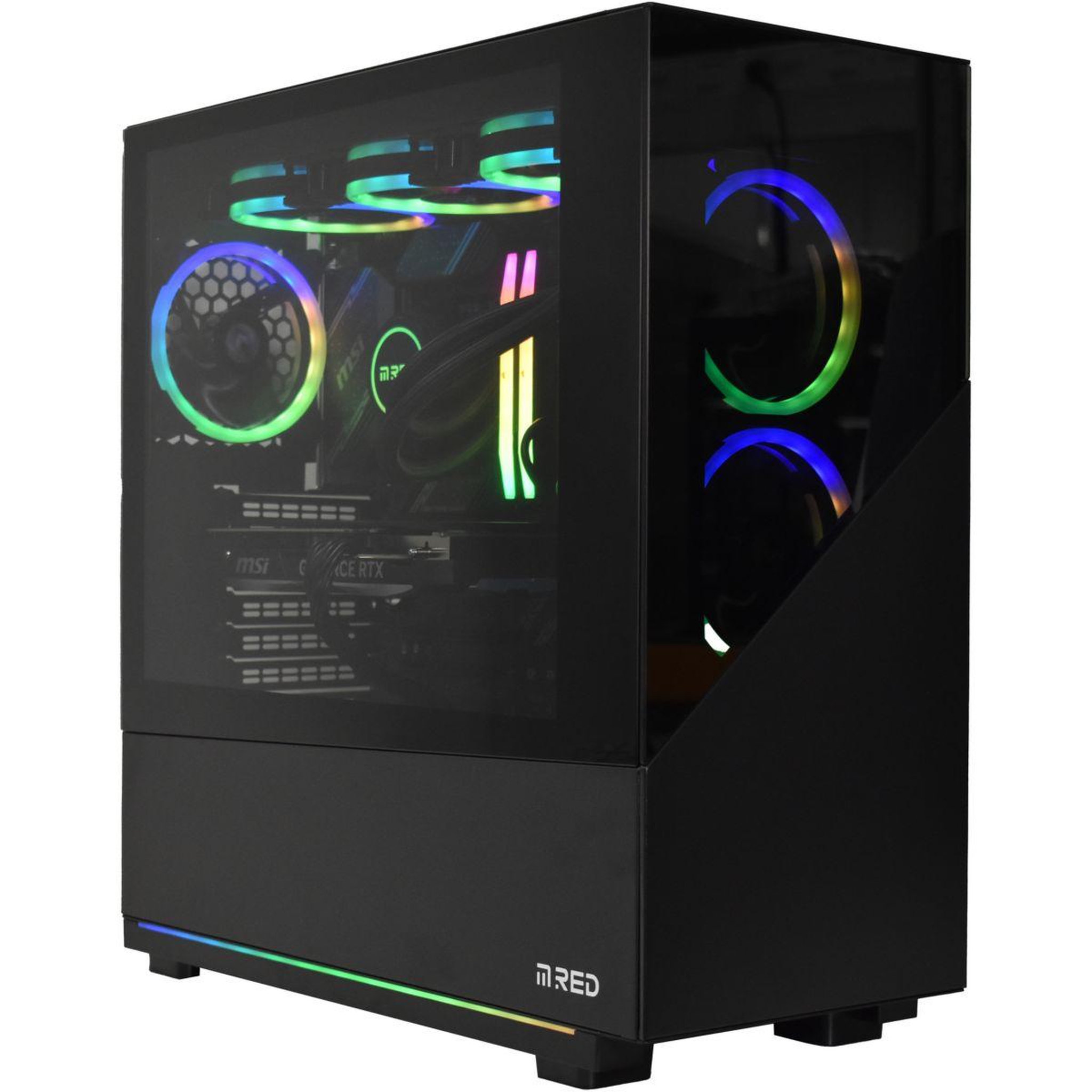 Voir la diapositive 1 : MRED PC Gamer GeForce RTX 4070Ti I5 32Go 1To