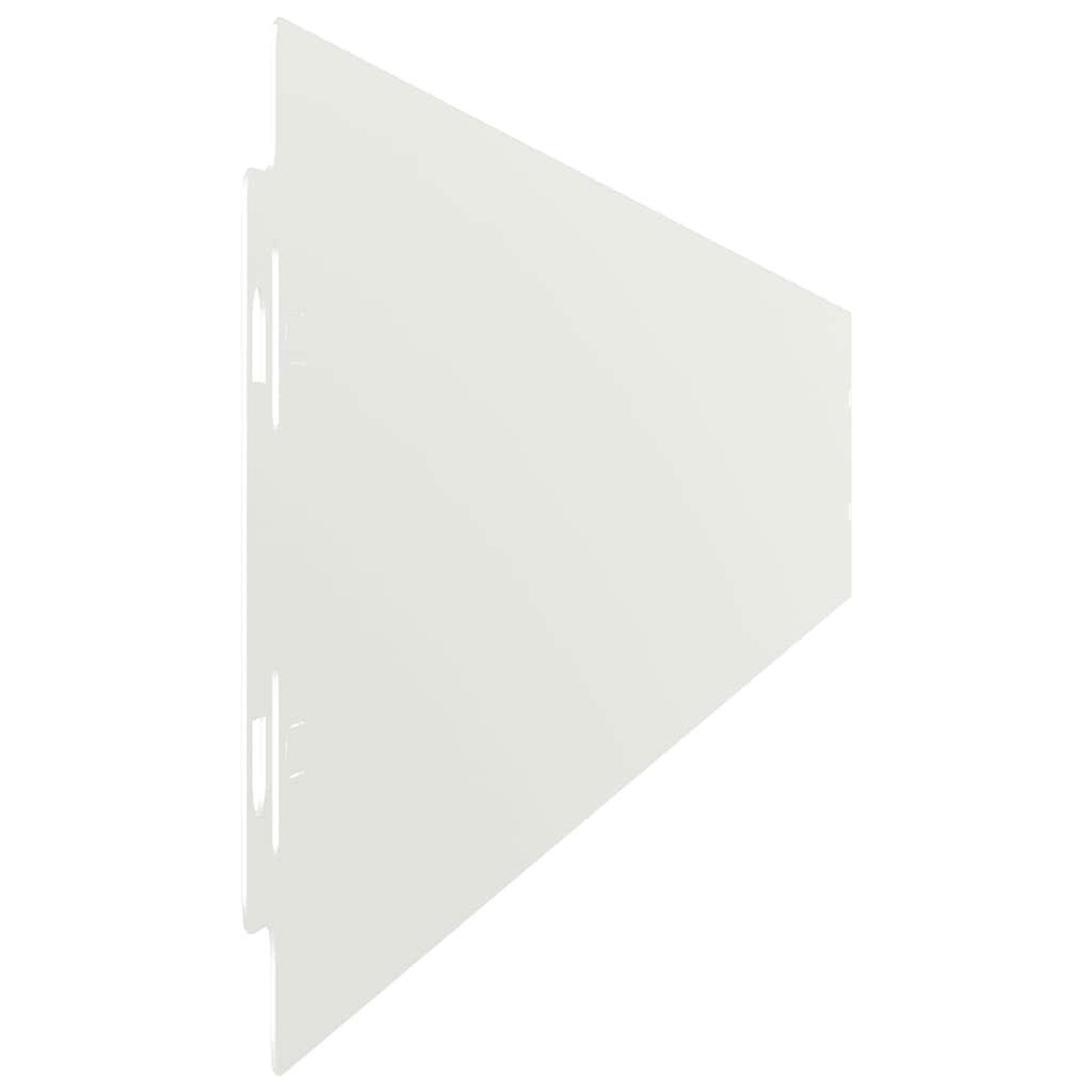 Voir la diapositive 5 : VIDAXL Bordures de pelouse 10 pcs blanc 10x103 cm acier lamine a froid