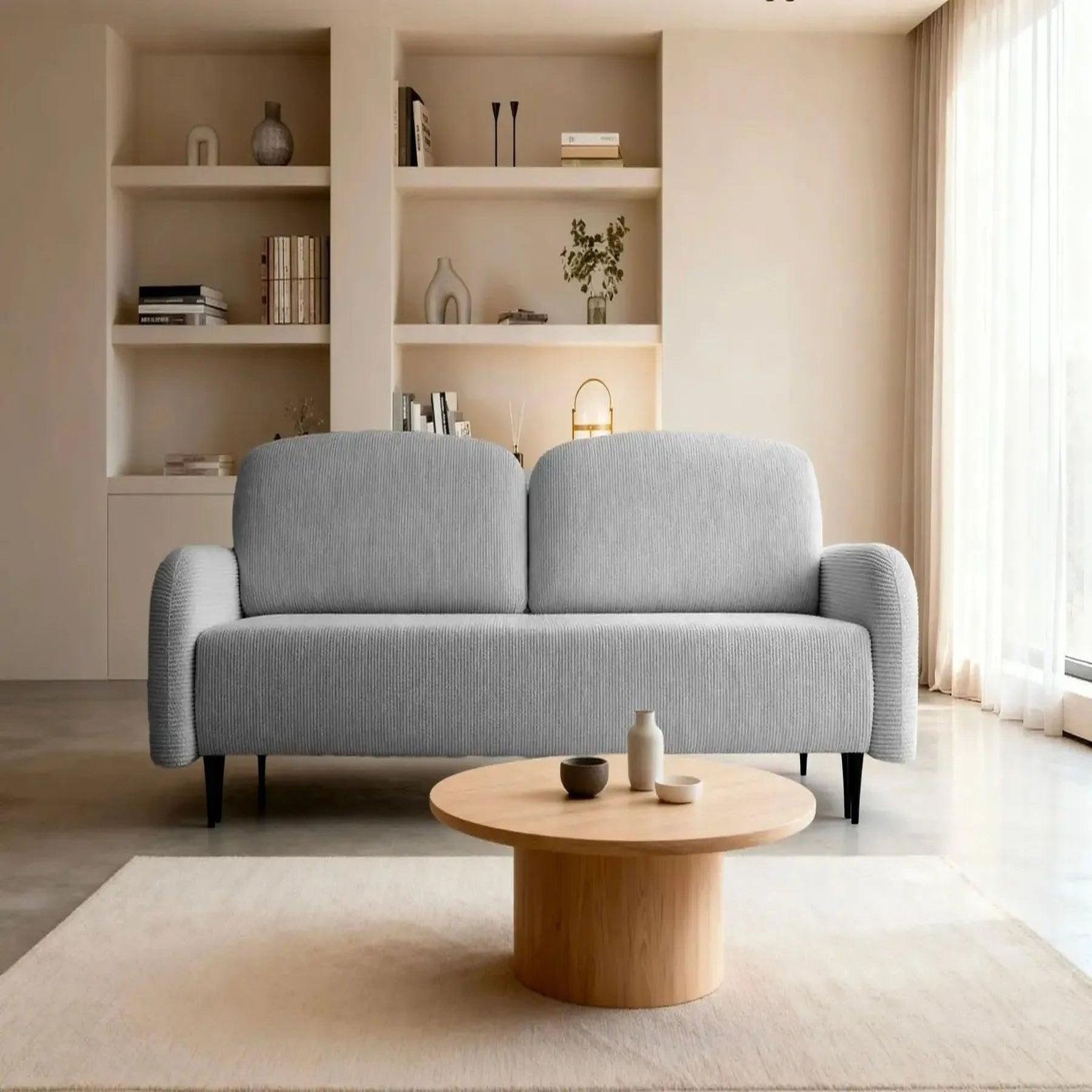 Voir la diapositive 6 : CASANOVA PARIS Roxane - canapé droit convertible tissu bouclette 2 places