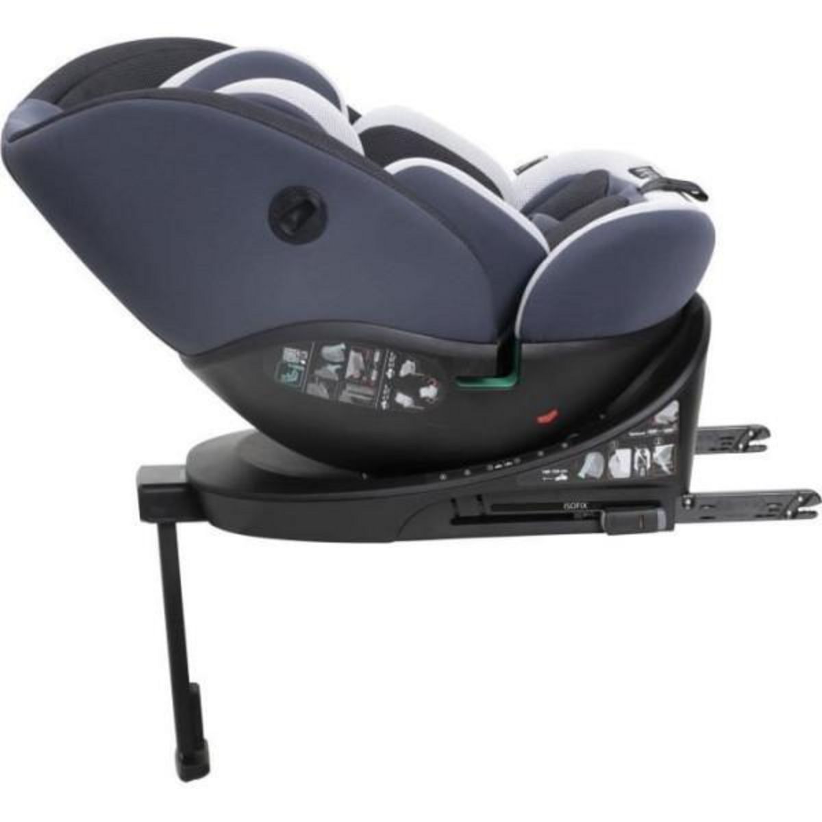 CHICCO Siege Auto Siege-auto - CHICCO - EVERONE - Groupe 0/1/2/3 - I-Size - Pivotant - Inclinable - Réducteur - Silver