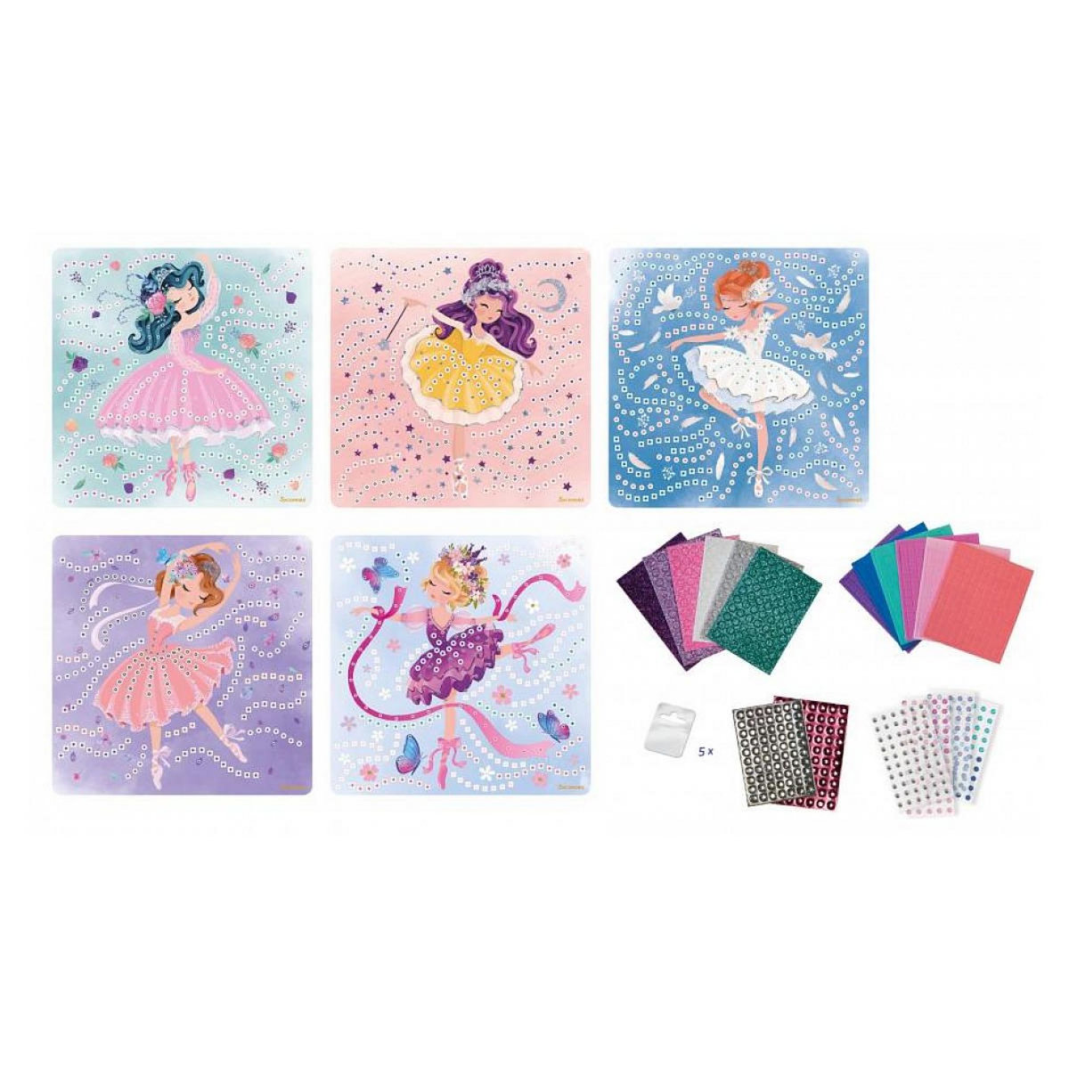Au Sycomore Stick'n fun princesses ballerine  mosaiques