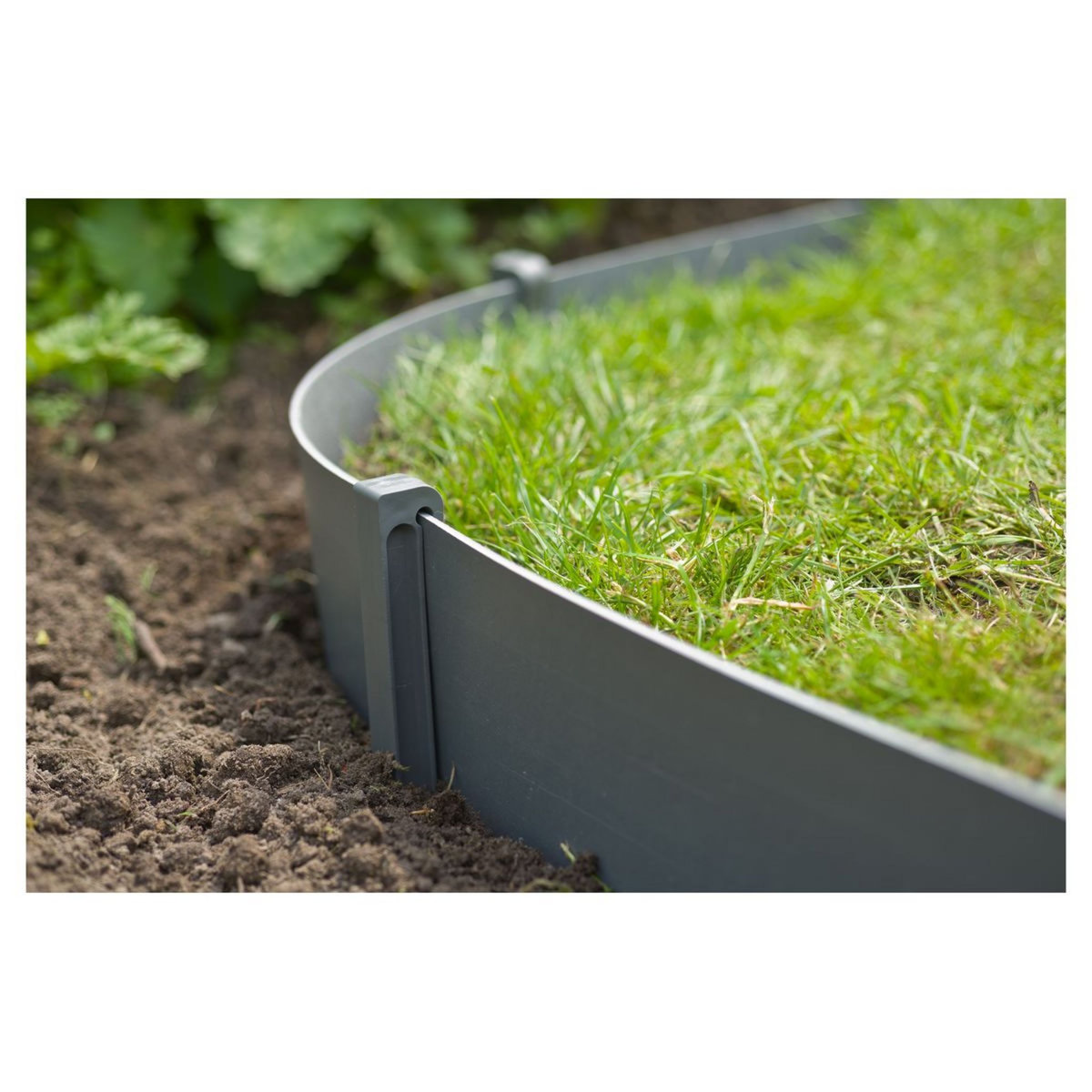 Nature Ancres pour bordure de jardin - Polypropylène - Gris x10