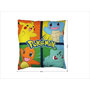 Voir la diapositive 4 : Pokemon Coussin double face - Carré - POKEMON - Pikachu et ses amis - Microfibre - 40 x 40 cm