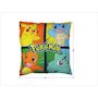 Voir la diapositive 4 : Pokemon Coussin double face - Carré - POKEMON - Pikachu et ses amis - Microfibre - 40 x 40 cm