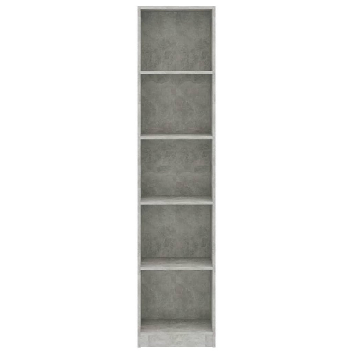 VIDAXL Bibliotheque a 5 niveaux Gris beton 40x24x175cm Bois ingenierie