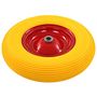 Voir la diapositive 2 : VIDAXL Roue pour brouette avec axe PU solide 4.00-8 390 mm