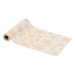 ATMOSPHERA Chemin de Table en Velours  Pailleté  28x300cm Blanc