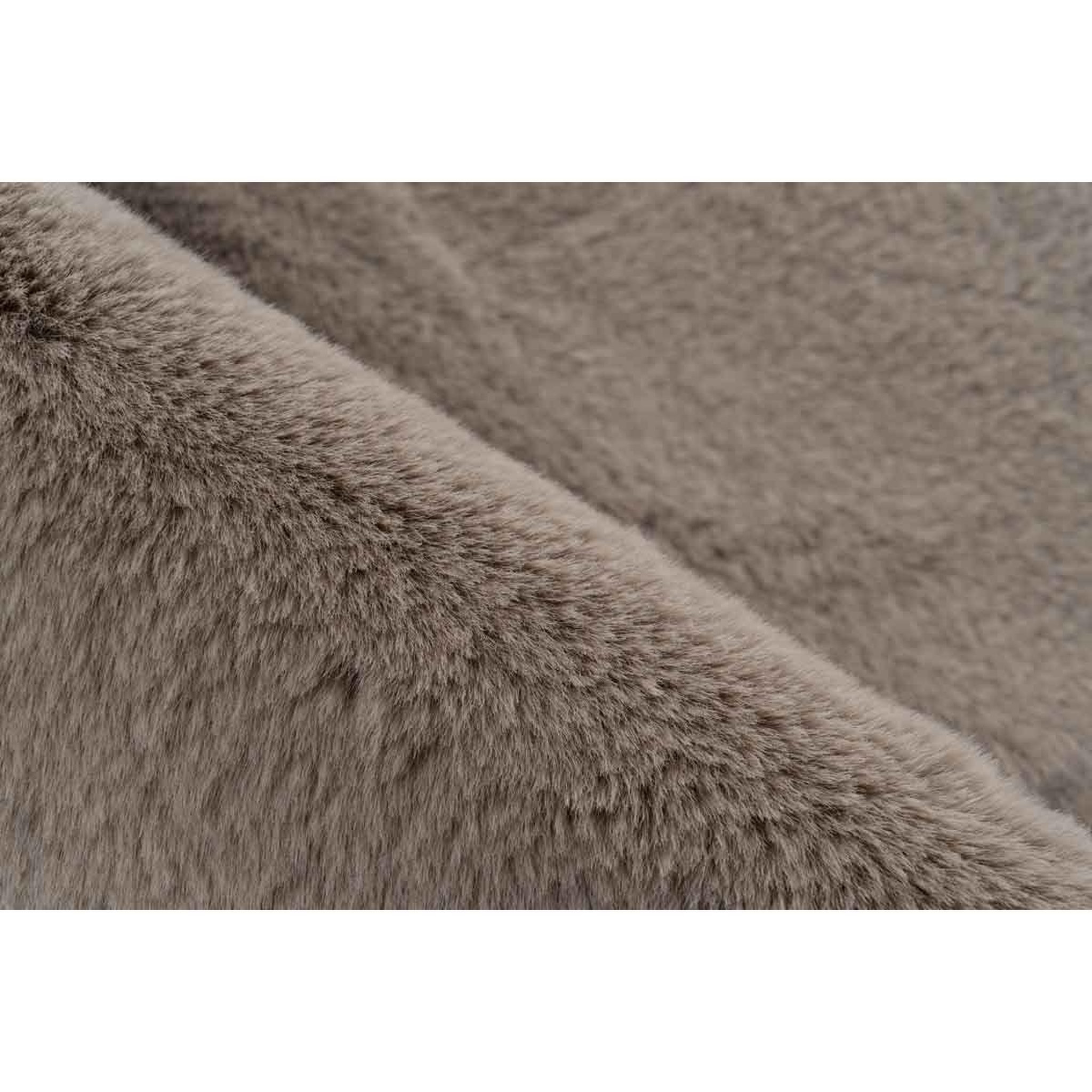 Voir la diapositive 3 : Paris Prix Tapis de Bain Fait à la Main  Rabbit  Beige Foncé