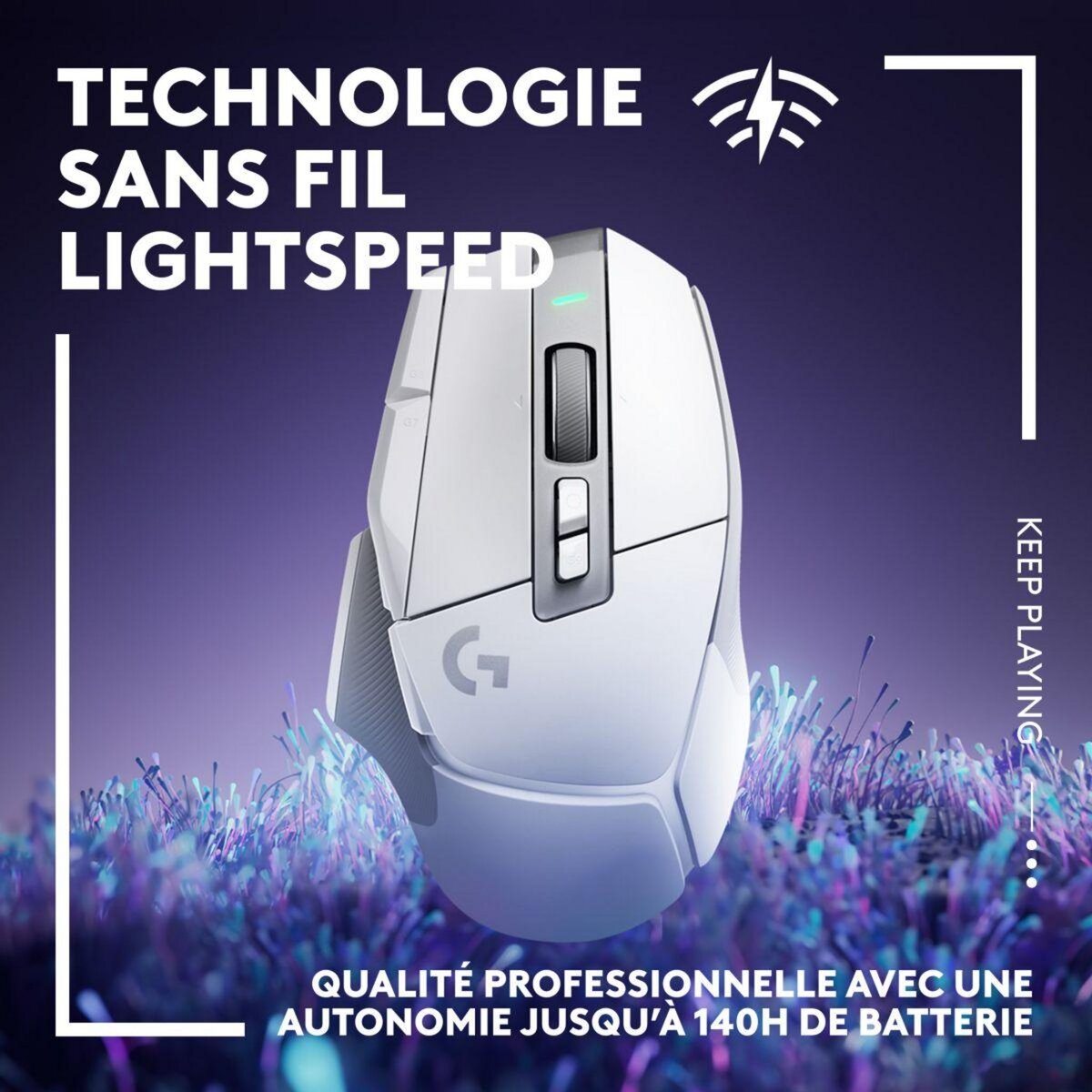 Logitech Souris Gamer Sans Fil G502X Lightspeed Blanc