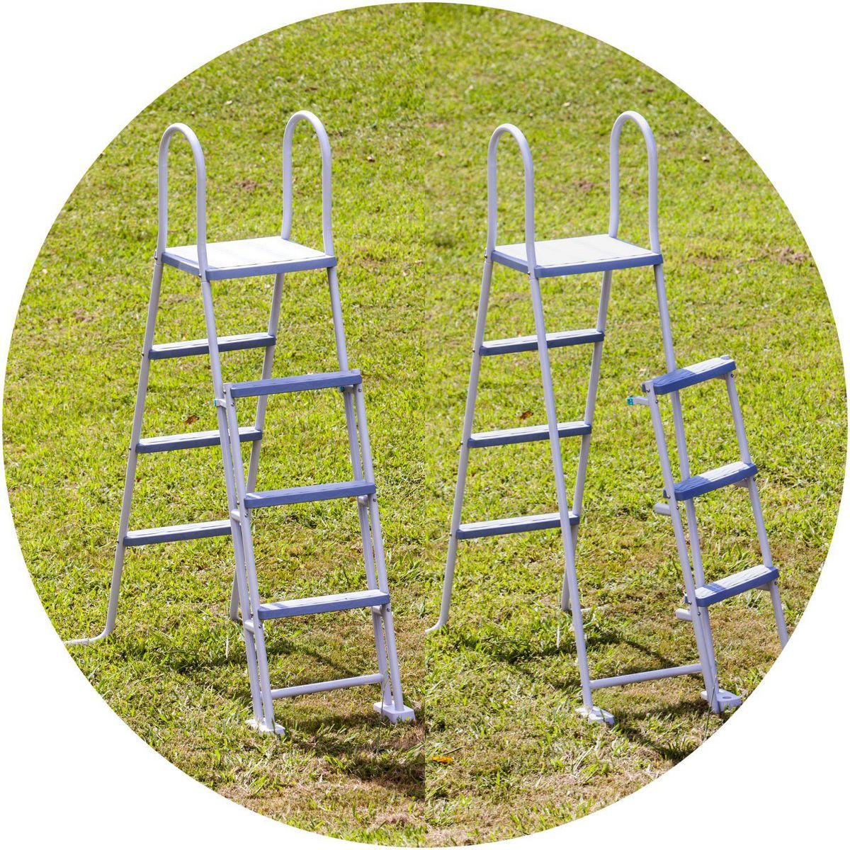 GRE Échelle de sécurité grise - H1.20m