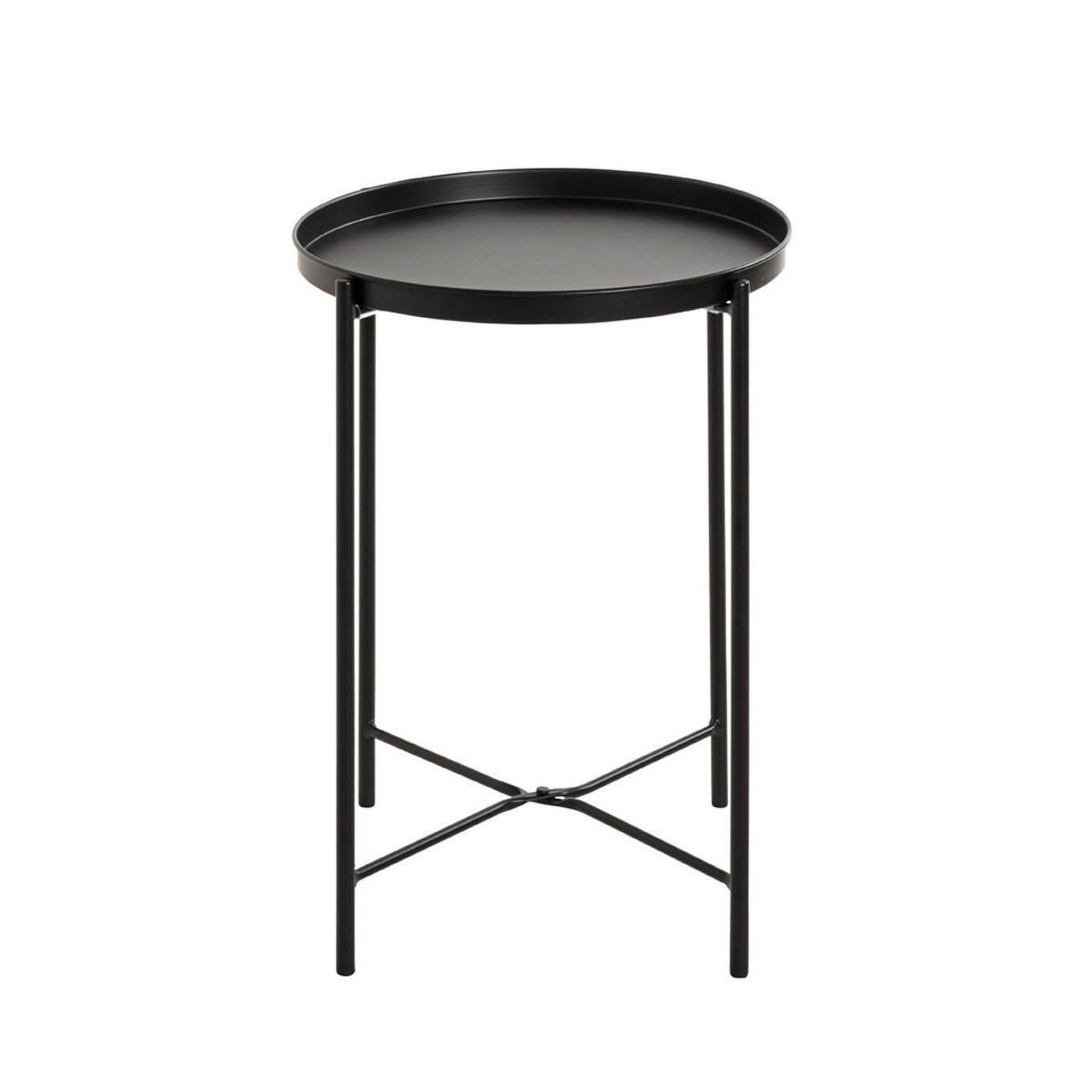 Voir la diapositive 2 : Paris Prix Table d'appoint métal  yann  50cm noir