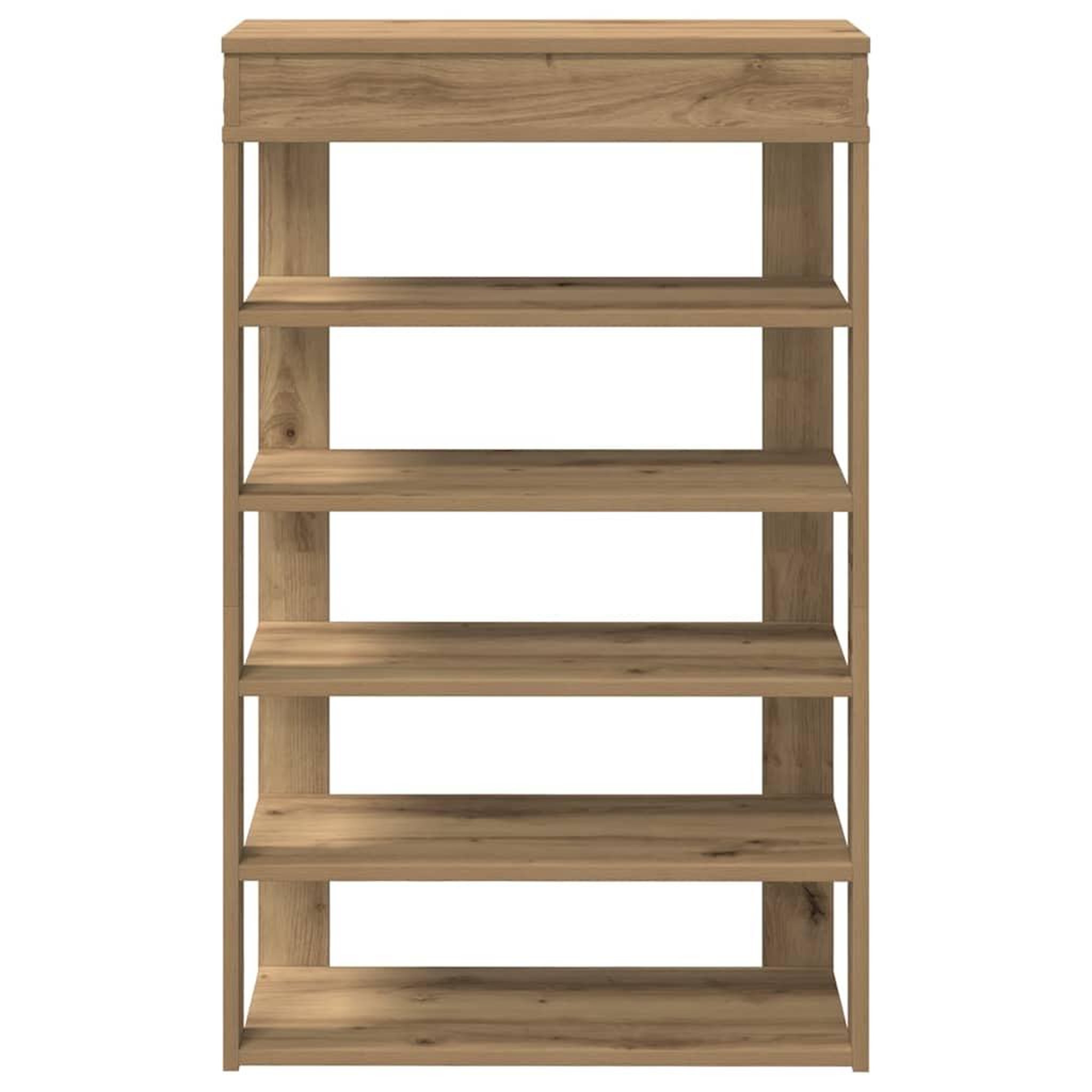 Voir la diapositive 4 : VIDAXL Etagere a chaussures chene artisanal bois d'ingenierie