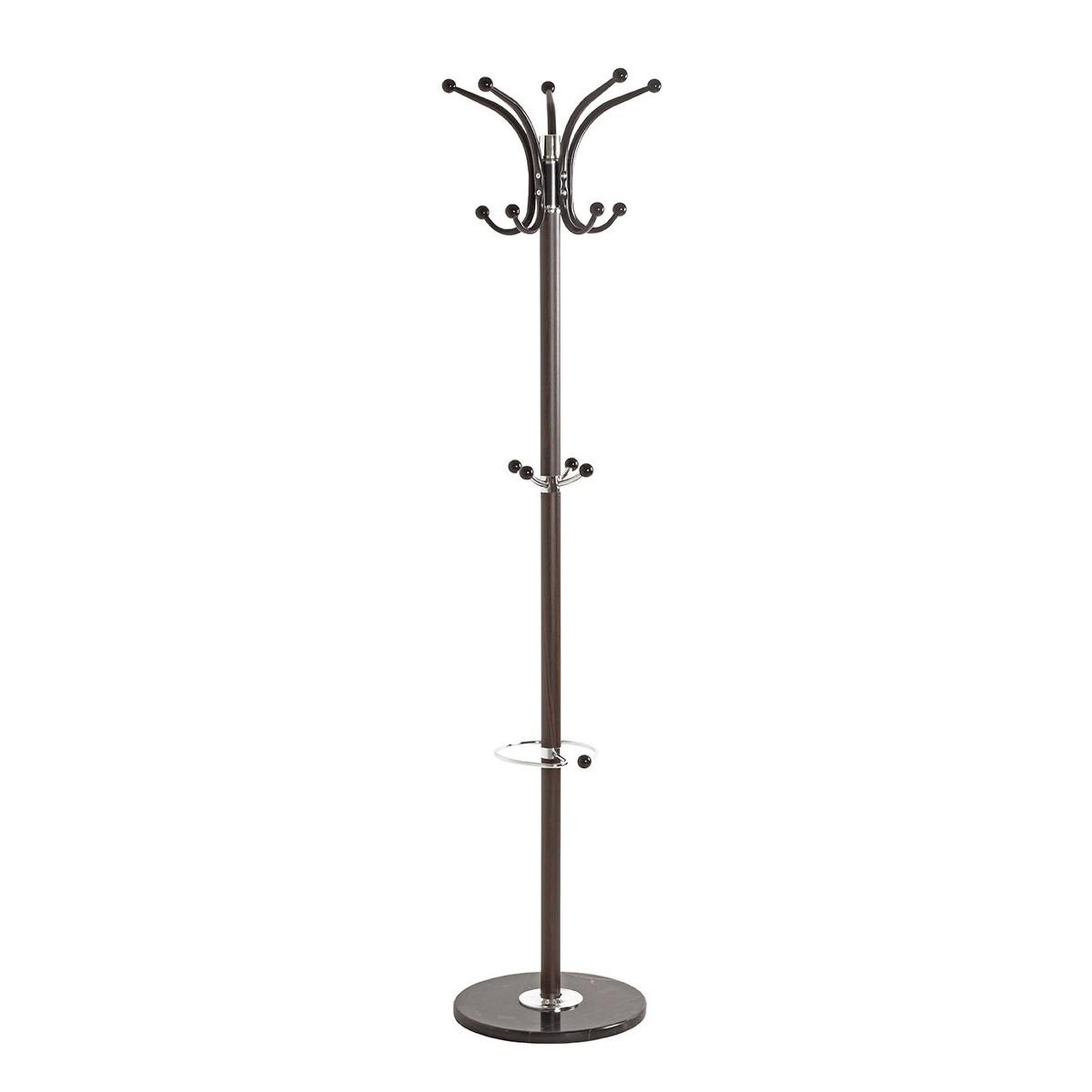 Paris Prix Porte-manteau design  vinty  171cm marron & chrome