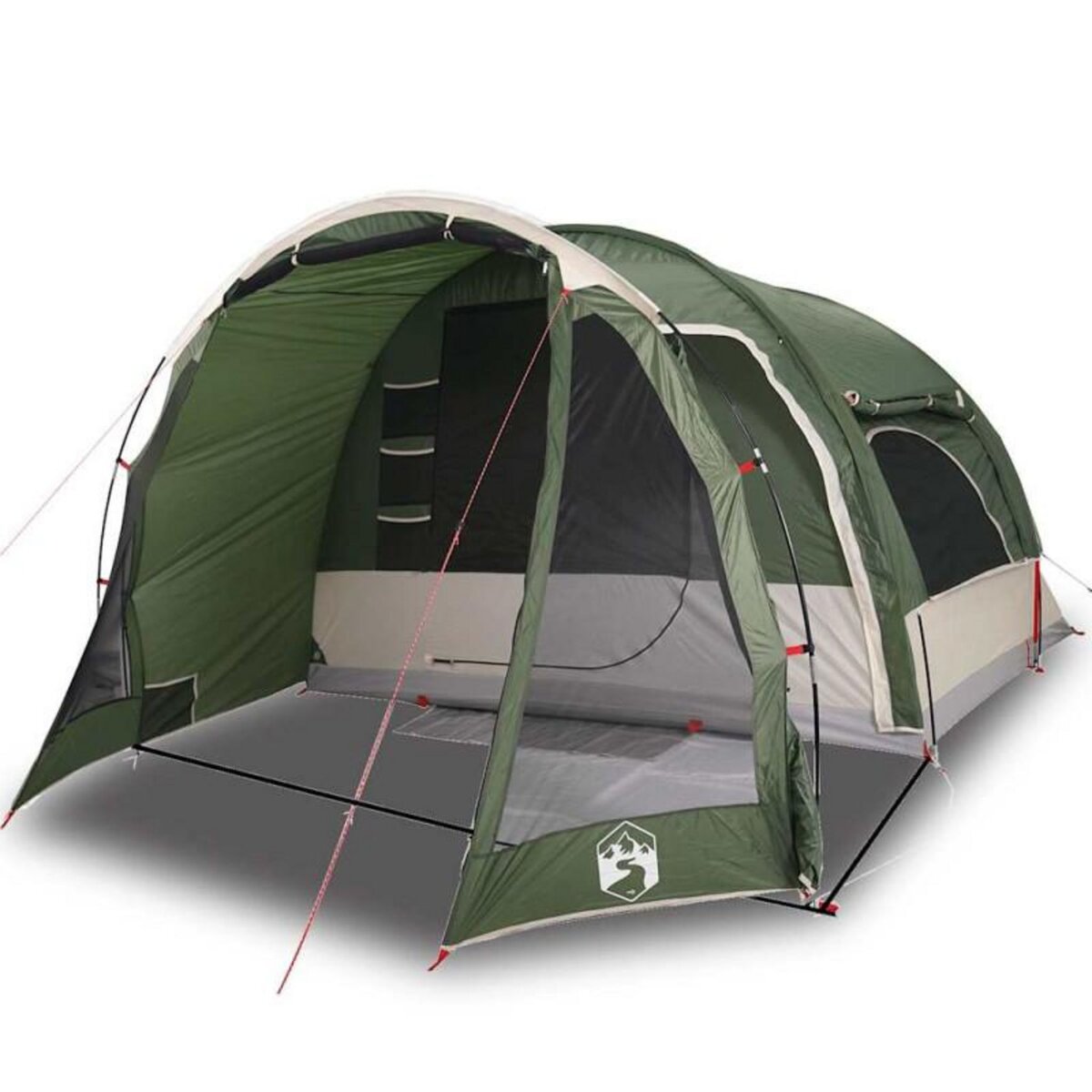 VIDAXL Tente familiale 6 personnes vert imperméable