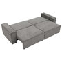Voir la diapositive 2 : BEST MOBILIER Cezanne - canapé droit 3 places convertible avec coffre en tissu texturé