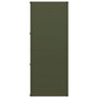 Voir la diapositive 6 : VIDAXL Portant de bois chauffage vert olive 40x30x75 cm