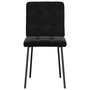 Voir la diapositive 4 : VIDAXL Chaises a manger lot de 2 Noir Velours
