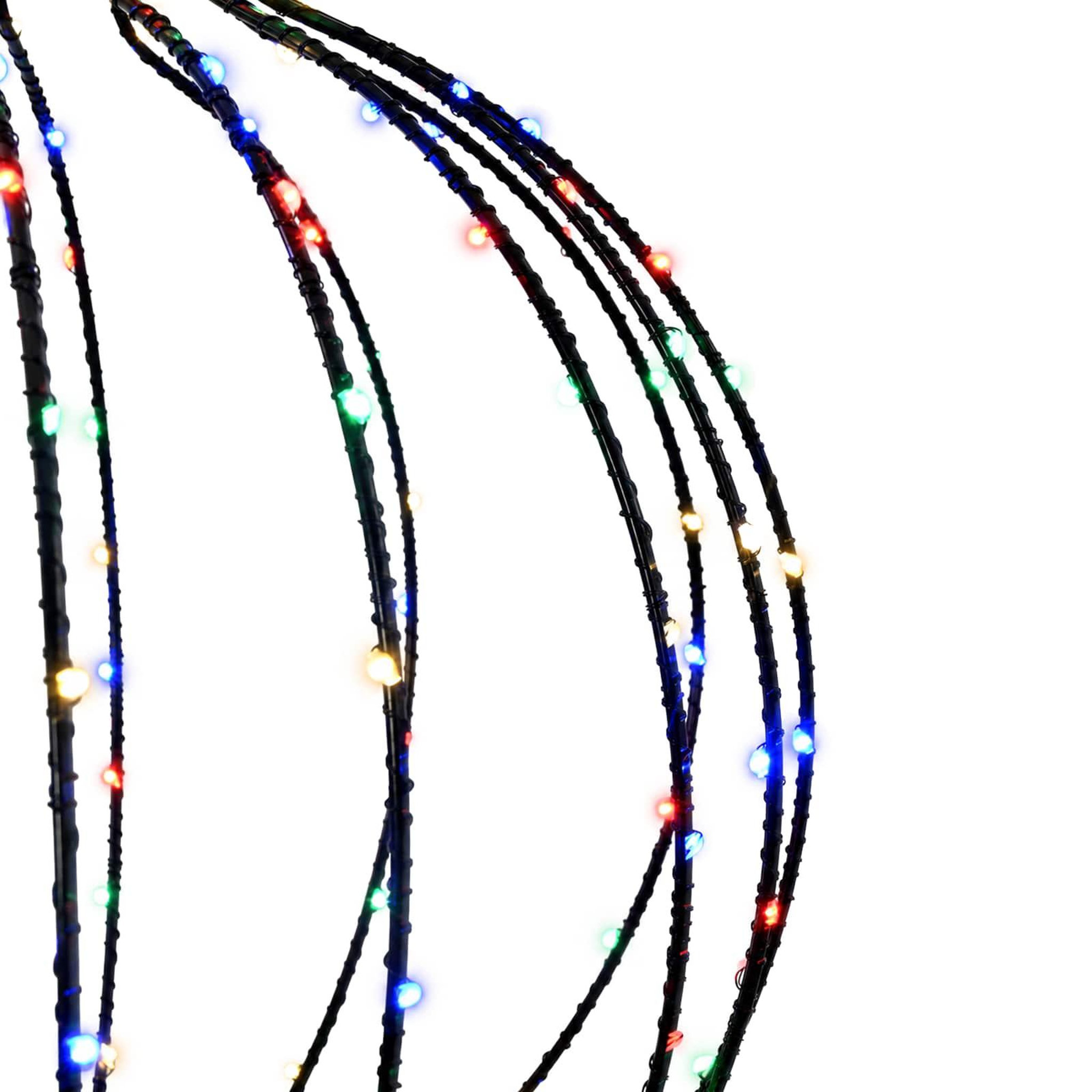 Voir la diapositive 6 : VIDAXL Lumiere de finial de Noël 320 LED Multicolore Ø 40 x 75 cm