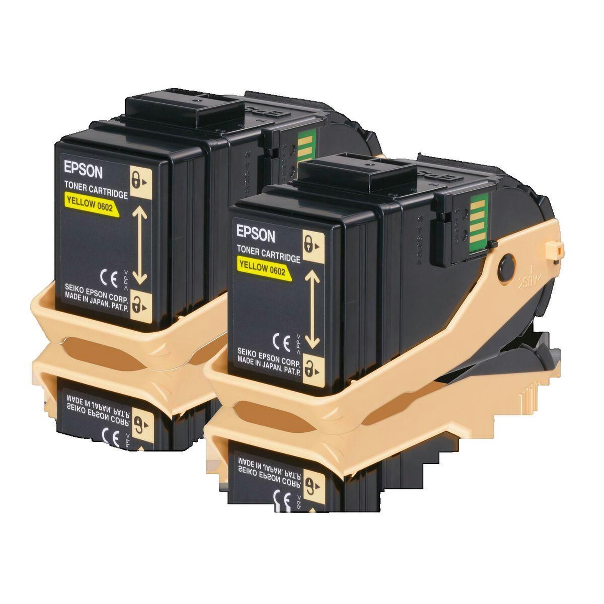 Epson Pack Double Cartouche de Toner Epson Jaune Original pour AcuLaser C9300