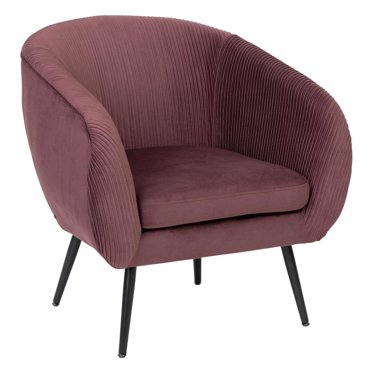 ATMOSPHERA Fauteuil en velours SOLARO - Vert