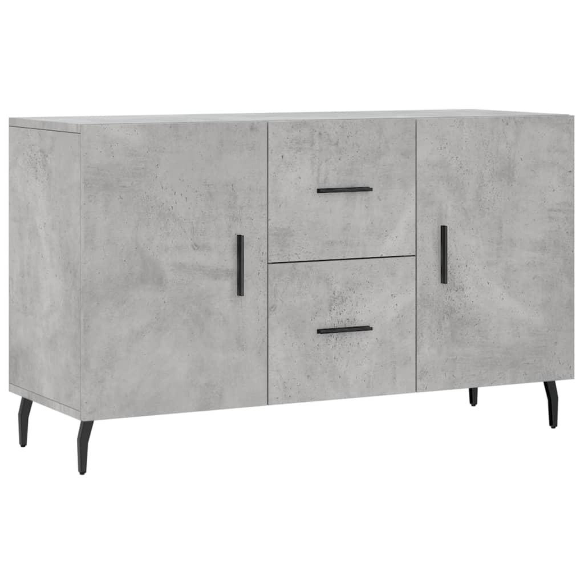 Voir la diapositive 2 : VIDAXL Buffet gris beton 100x36x60 cm bois d'ingenierie