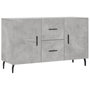 Voir la diapositive 2 : VIDAXL Buffet gris beton 100x36x60 cm bois d'ingenierie