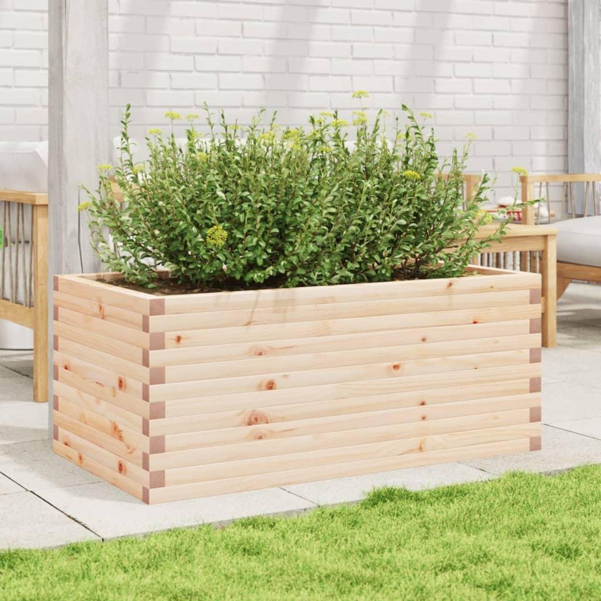 VIDAXL Jardiniere 110x60x45,5 cm bois de pin massif