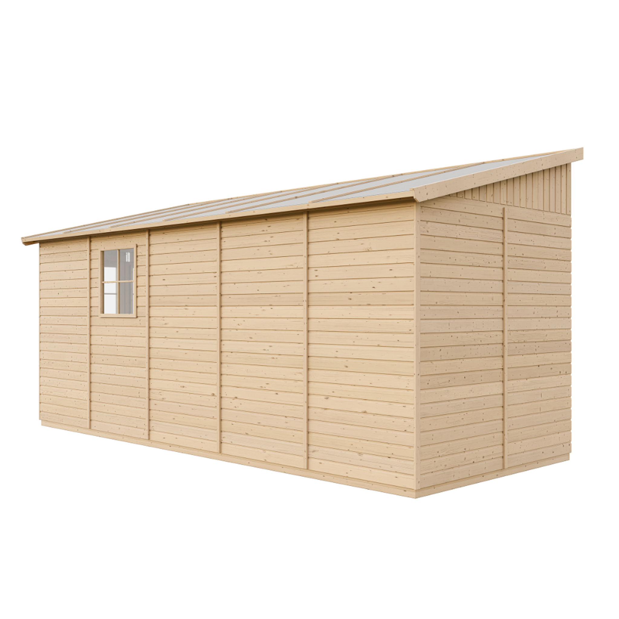 Voir la diapositive 5 : TIMBELA Abri de Jardin en Bois sans paroi latérale - 10 m2 M341