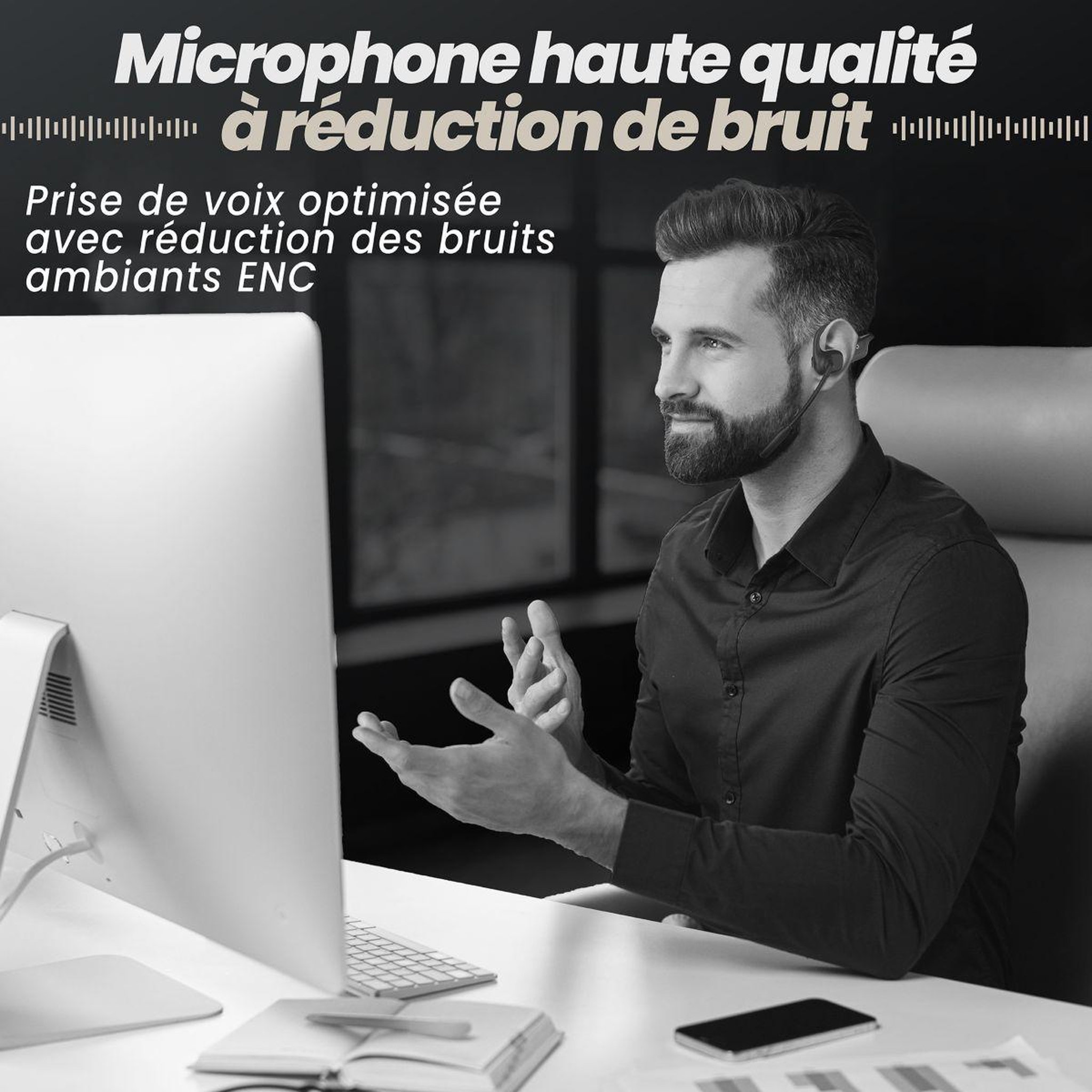 Voir la diapositive 4 : TNB Micro-casque activair air conduction