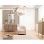 Voir la diapositive 2 : LISA DESIGN Flore - fauteuil en tissu bouclette