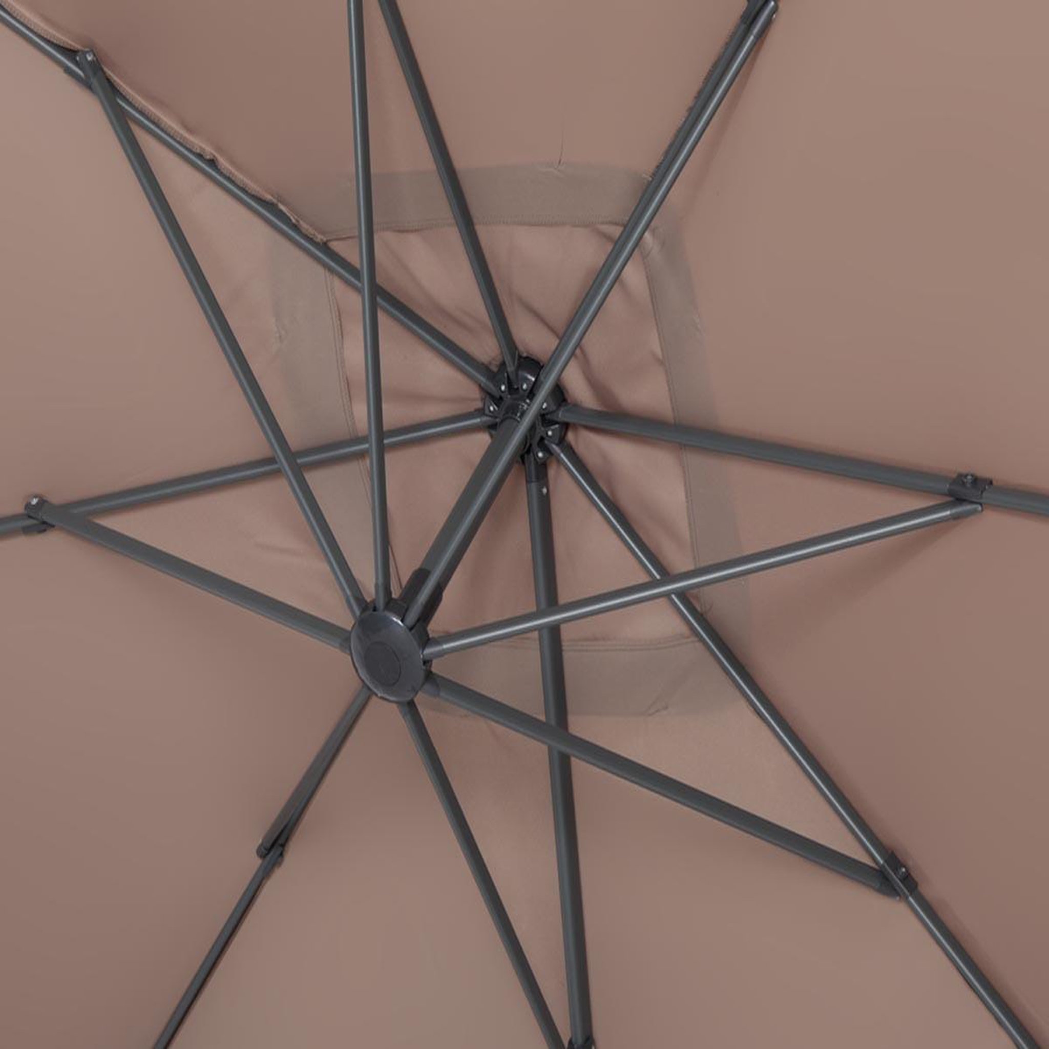 Voir la diapositive 4 : Habitat et Jardin Parasol de jardin déporté en aluminium  sun 4  - 3 x 4 m - taupe