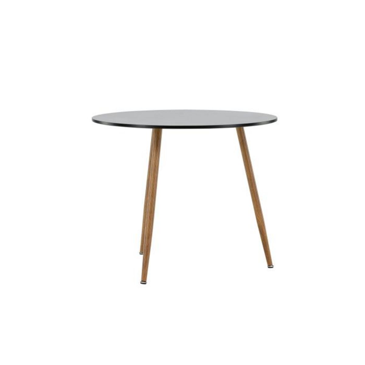 Paris Prix Table à Manger Ronde  Polar  90cm Noir