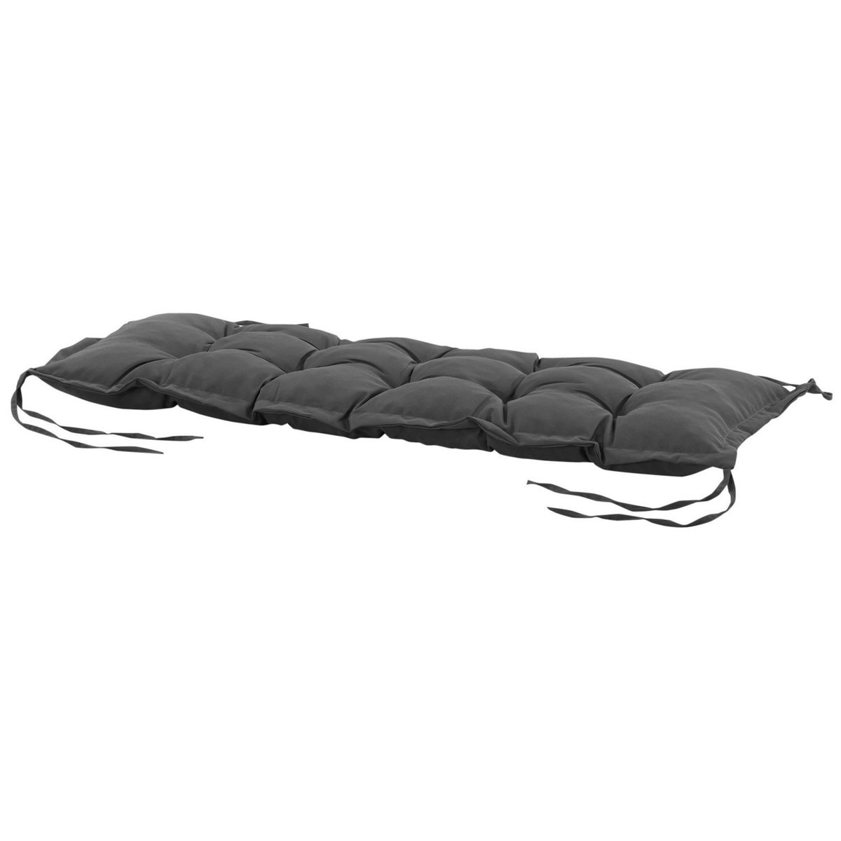OUTSUNNY Coussin d'assise pour banc de jardin rembourrage épais 100 x 40 x 10 cm polyester gris