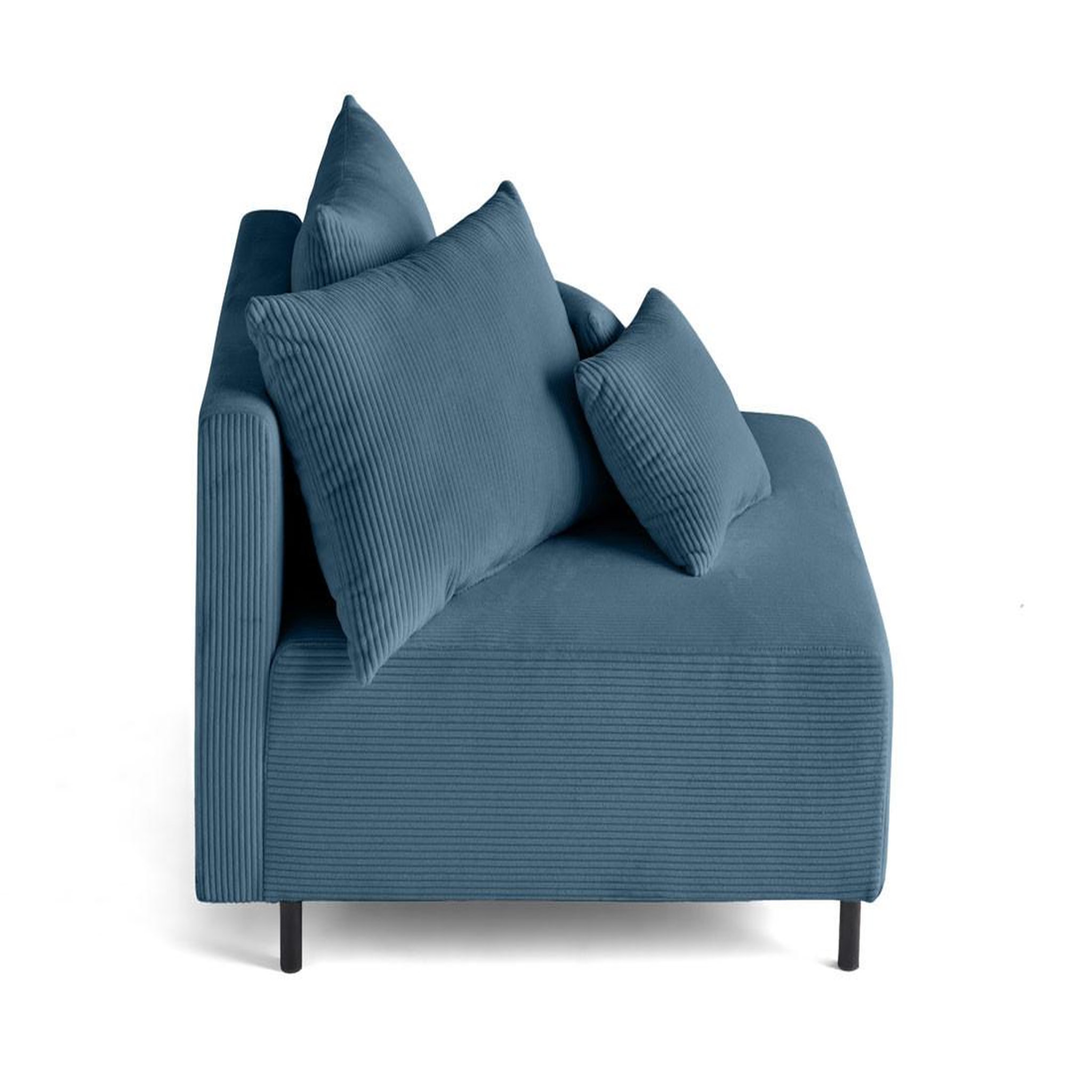 Voir la diapositive 3 : BEST MOBILIER Edinburg - module d'assise - en velours côtelé
