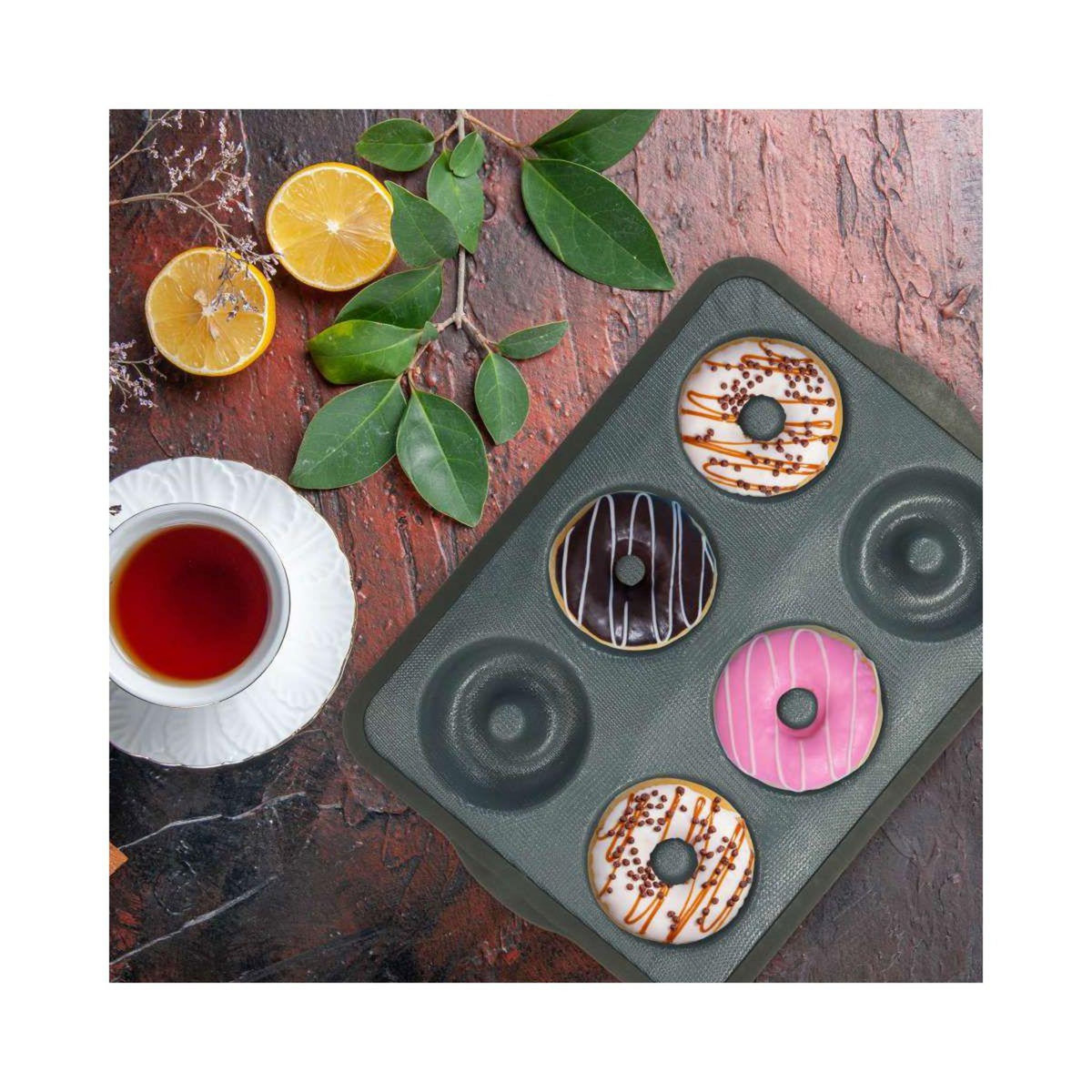 ZENKER Moule 6 donuts 36 x 26 cm Zenker Silicone fibre de verre