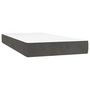 Voir la diapositive 5 : VIDAXL Sommier a lattes de lit et matelas Gris fonce 200x200cm Velours