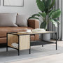 Voir la diapositive 3 : VIDAXL Table basse support chene sonoma 100x51x40cm bois d'ingenierie