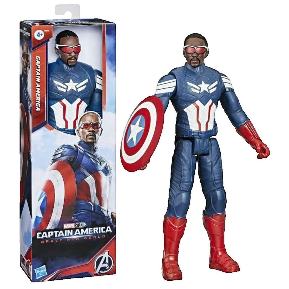 Marvel Figurine Marvel Captain America Titan Hero Series 30 cm bleu