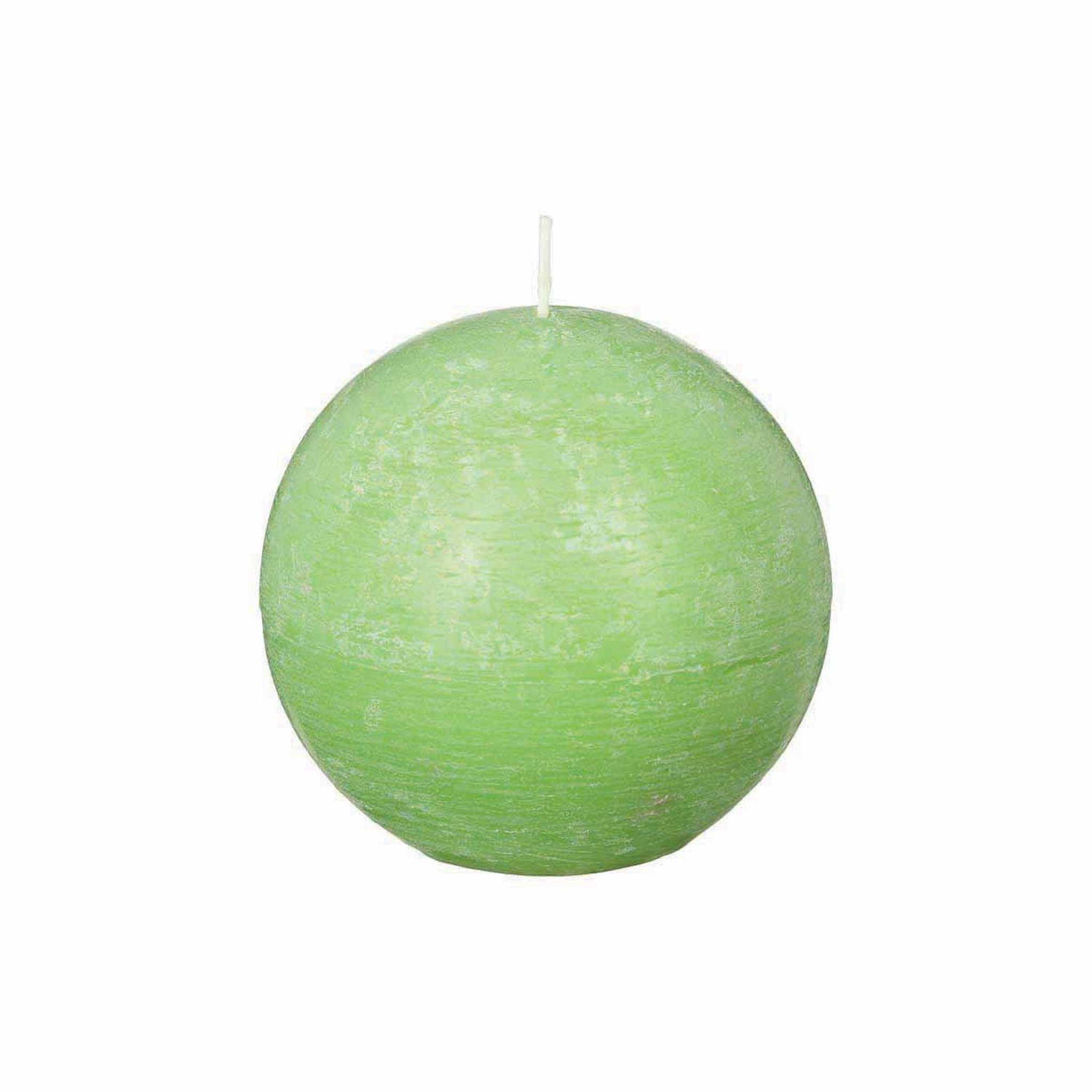 Comptoir des bougies Bougie boule Rustic - Diam. 10 cm. Coloris disponibles : Blanc