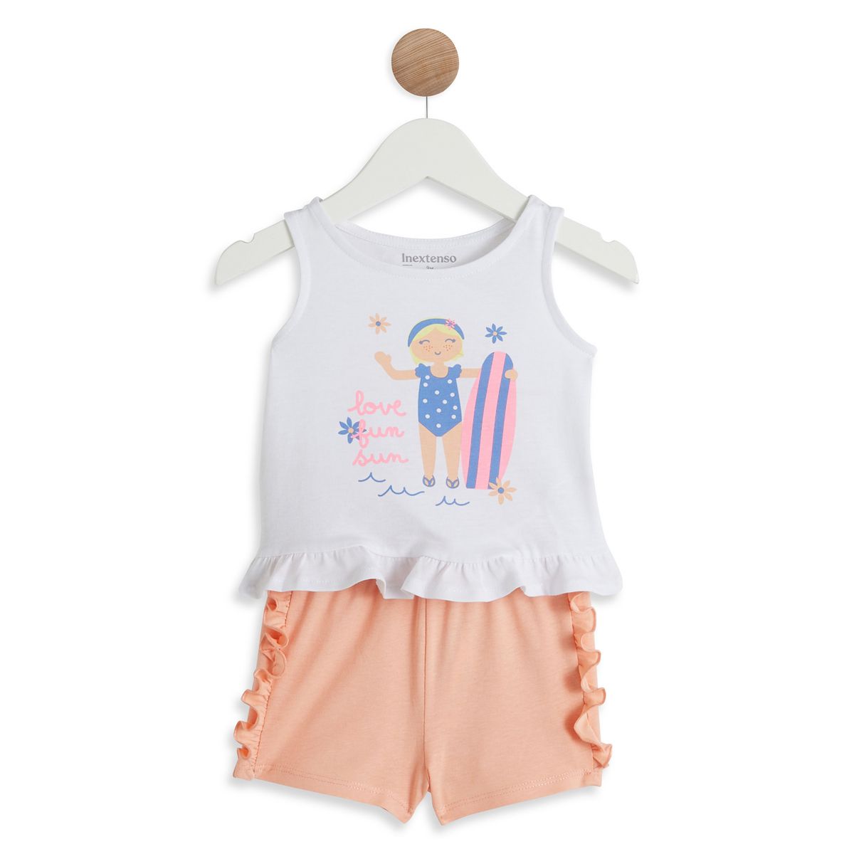 INEXTENSO Ensemble débardeur et short bébé fille