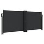 Voir la diapositive 2 : VIDAXL Auvent lateral retractable noir 100x600 cm