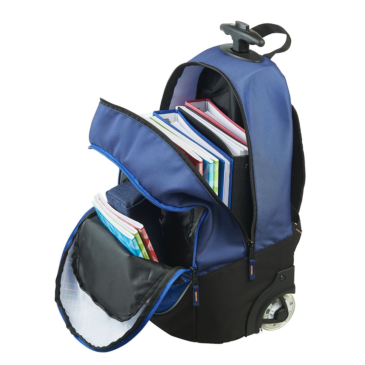 BODYPACK Sac à dos à roulettes bleu